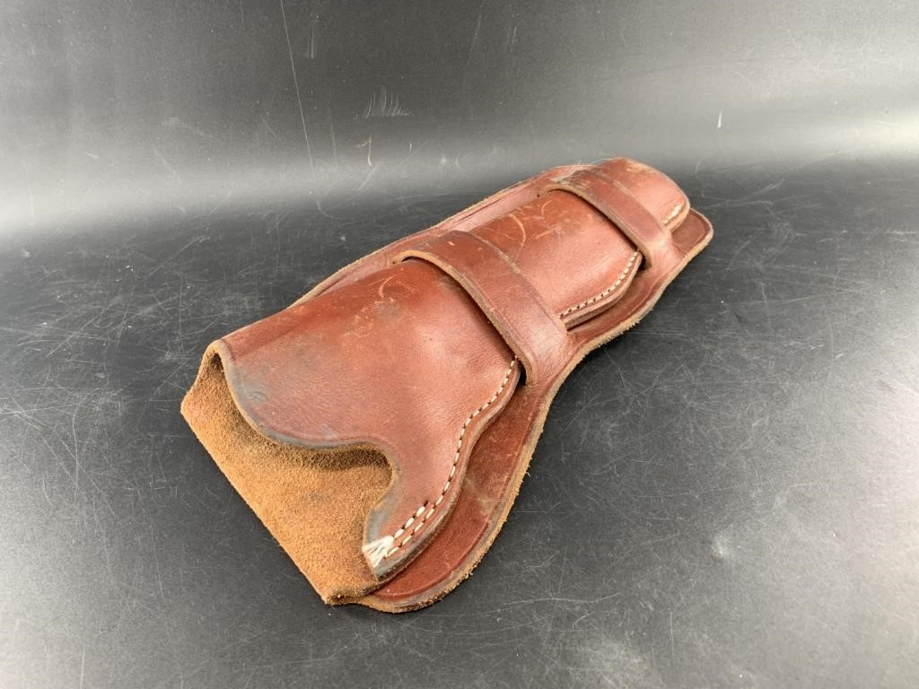 Heavy duty leather holster for Colt Navy style rev