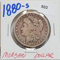 1880-S 90% Silver Morgan $1 Dollar