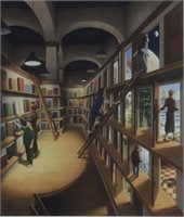 Signed Print Rob Gonsalves Ed 43/295 Library