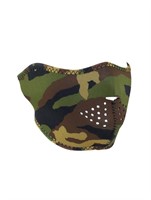 Zan Headgear Woodland Camo Neoprene Half Face Mask