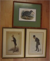 Three antique prints