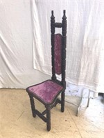 Jacobean Gothic Revival High-Back Prayer Chair
