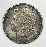 1885 Morgan Silver $1 Toned About Uncirculated AU