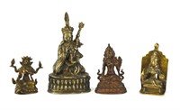 Four Asian Bronze Buddha Figures