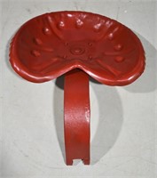 Antique Painted Tractor Seat (Red)