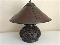 Vintage Metal Lamp - Dragon Fly Motif