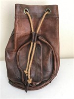 Vintage Italian Leather Duffel -Jordan Marsh