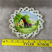Painted Cottage Wall Plate