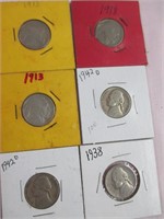 Indian Head & Jefferson Nickels