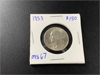1953 Silver quarter high mint state