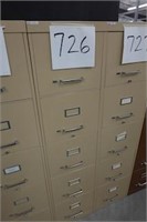 1 Five Drawer Metal File Cabinet