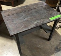 Antique wood table solid wood would benefit from