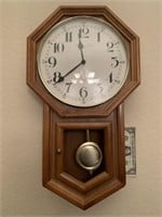 STERLING & NOBLE WALL CLOCK WORKS 21" TALL