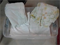 Tote of bed sheets