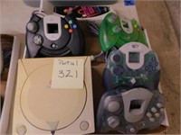 Sega Dreamcast w/ (4) Controllers (Not Complete)