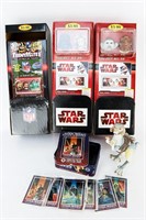 Empty Sports Card Collector Boxes with Figurine