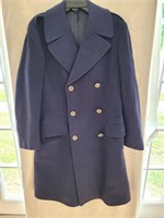 Vintage Navy Blue Military Coat