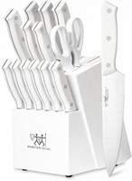 Hunter 15Pc Kitchen Knife Set W/ Block/sharpnr $70