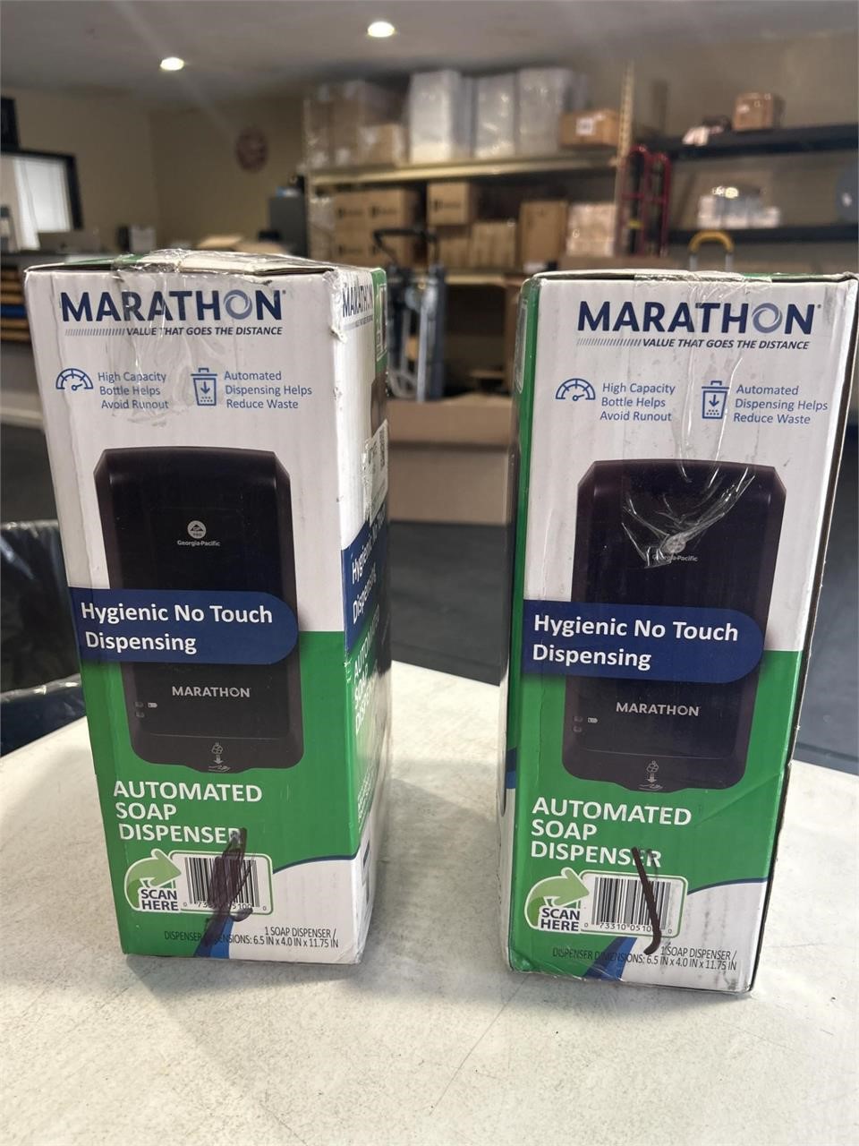 Marathon Automated Soap Dispenser, Black, 6.5”W