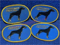 (4) Doberman Pinscher patches (good size)