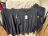 4 New collegiate licensed  V-neck, sweaters sizes