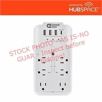 Commercial Electric 6-Outlet, 4 USB Hubspace