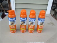 4 Full Cans of Terro Ant Killer Spray