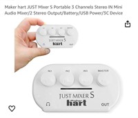 Maker hart JUST Mixer S Portable 3 Channels