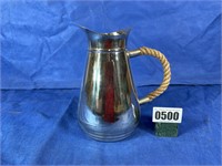 Metal Pitcher w/Rope Handle