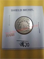 Rate 1870 Shield Nickel