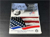 2009 US Mint DC and US Quarters Proof Sets