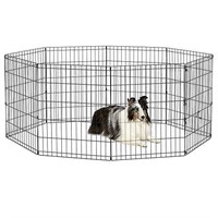 New World Pet Products 30" Foldable Black Metal Do