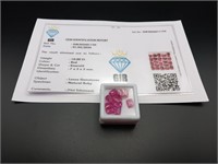 Certified Red Rubies (10.00 Ct)