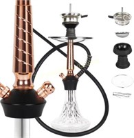 REANICE 17.5 Hookah Set with 1 Hose (Clear)