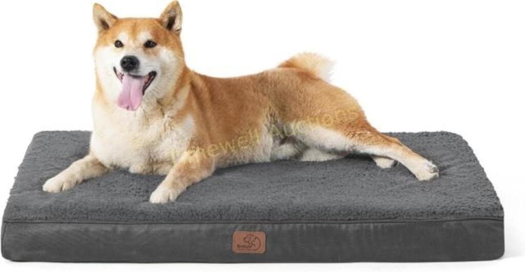 Bedsure Large Dog Bed for Large Dogs - Dark Grey