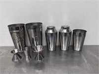 LOT OF S/S BAR COCKTAIL MIXING ACCESSORIES