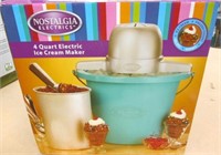 Nostalgia 4 Qt Electric Ice Cream Maker