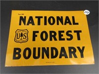 National Forest Boundary Sign - NOS