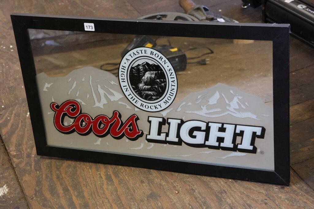 COORS LIGHT MIRROR - 26"X16"