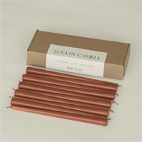 LUNA BY CAMILIA 12IN TAPER CANDLES 10PCS FRENCH