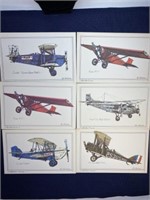 Mixed airplane post card lot