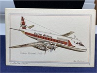Vintage airplane postcard Unused