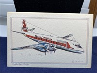 Vintage airplane postcard Unused