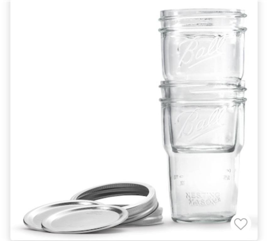 Ball 4pk Nesting Pint Jars