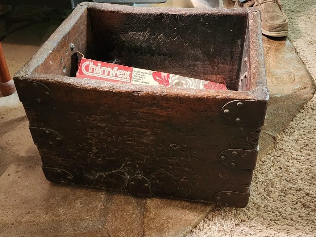 Very Old Primitive Wooden Box