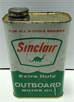 Sinclair Outboard Motor Oil Can