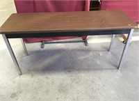 Heavy Duty Metal And Wood Table