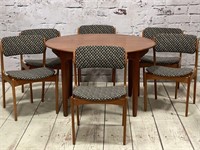 Danish Modern Table by Soro Stolefabrik w/ Chairs