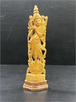 Indian Hindu Carved Wood Shiva Statue