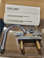 New Top- Line Deck Mount 4" Faucet